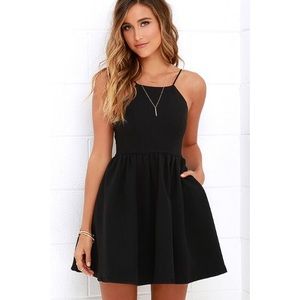 Lulu’s Backless Skater Dress